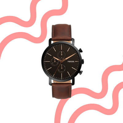 Luther Chronograph Brown Leather Watch
