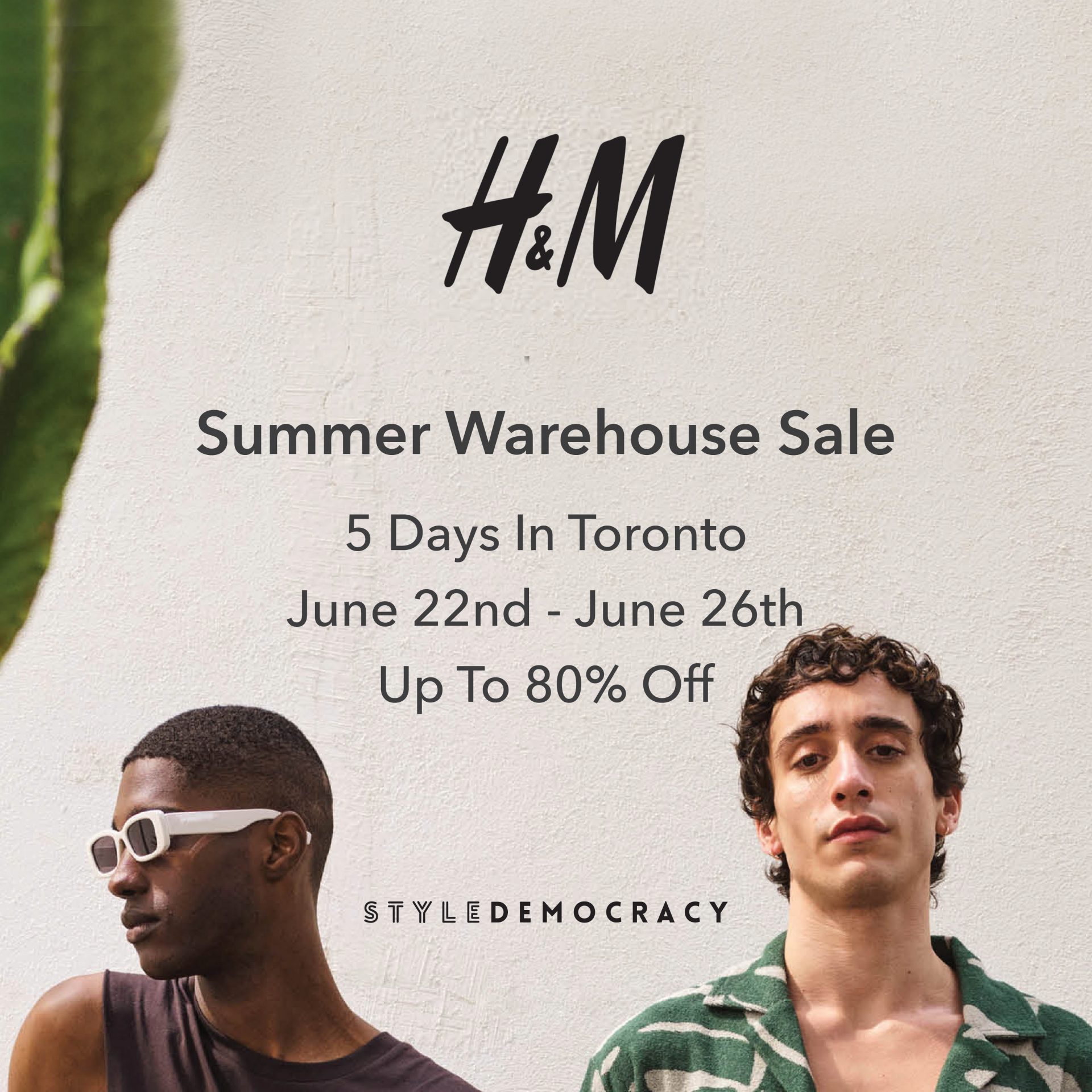 H&M Toronto Summer Warehouse Sale StyleDemocracy