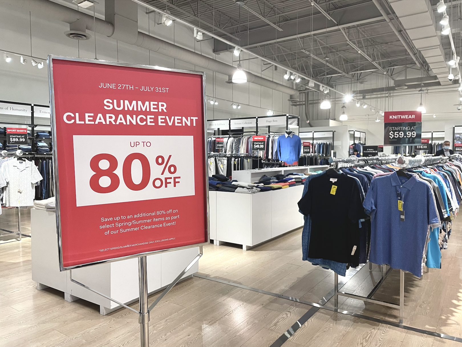 The Outlet Harry Rosen Summer Clearance Sale StyleDemocracy