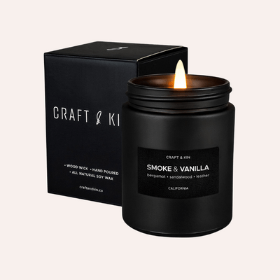 Smoke & Vanilla Scented Candles