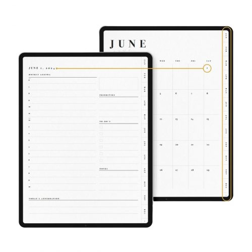 2024 Minimalist Digital Planner for GoodNotes