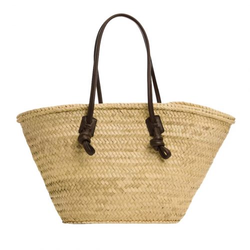 Mango Leather Basket Bag