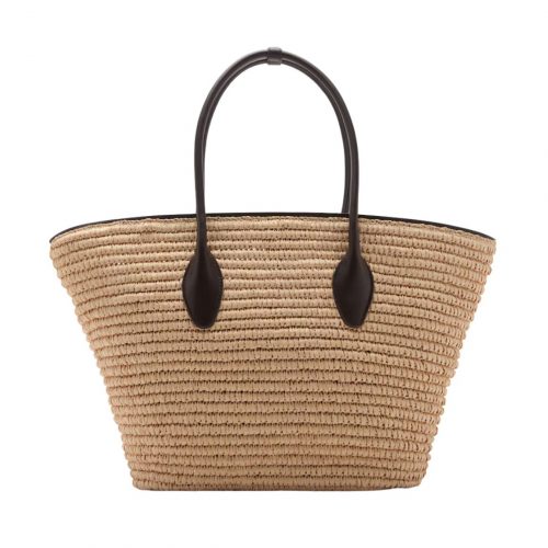 Natural Fibre Maxi Tote Bag - Mango